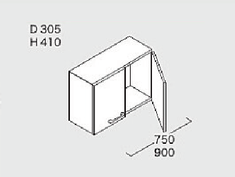 トクラスEJ、ウォールキャビネットW750