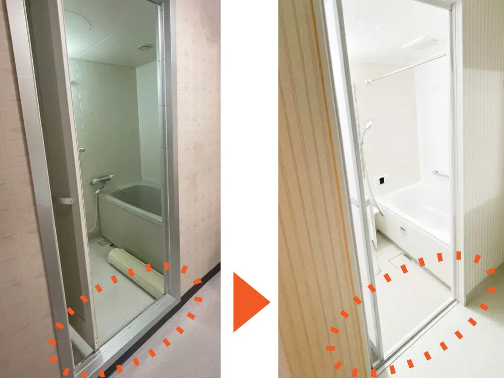 オシャレにするだけじゃない!暮らしを便利で快適にするご提案:出入り口の段差を解消してバリアフリーに(^^)/。大阪府豊中市のリフォーム会社『ゆきプロ』