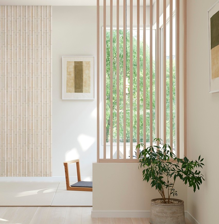 リノベーション：室内スリット壁