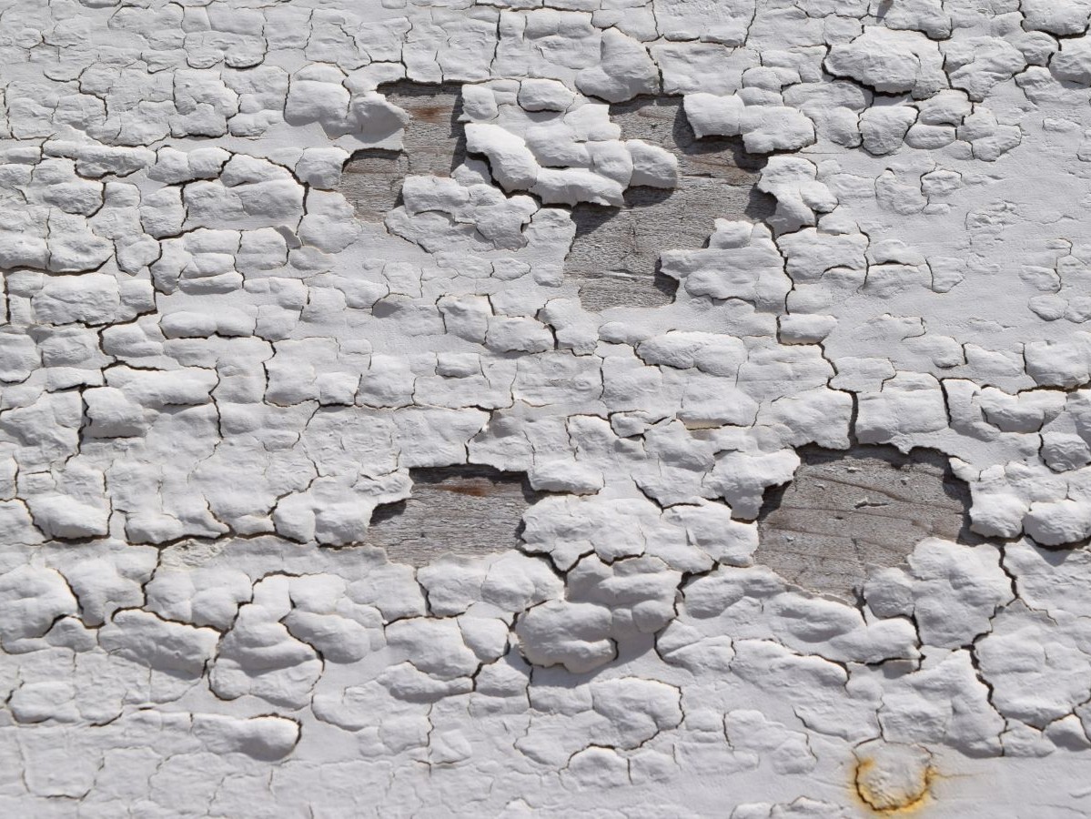 外壁塗装の塗膜の剥がれ