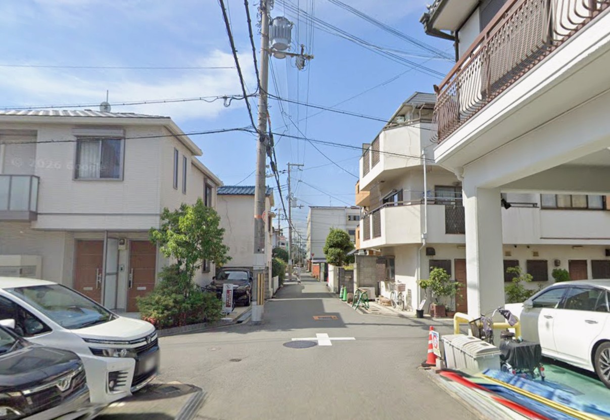 豊中市庄内エリアの住宅街
